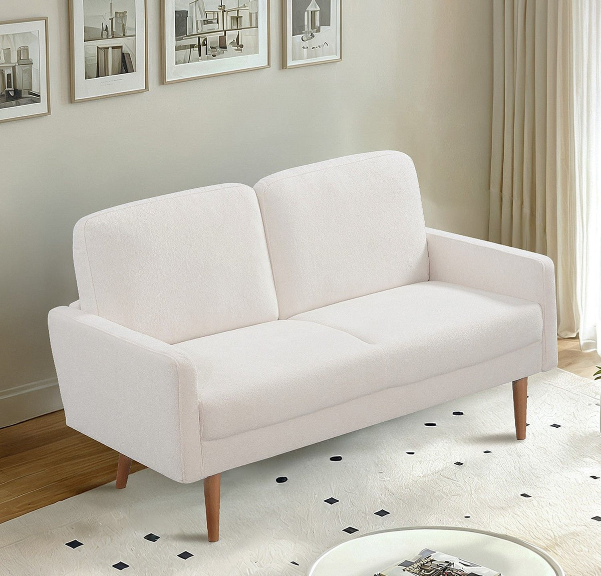 Upholstered Loveseat Sofa