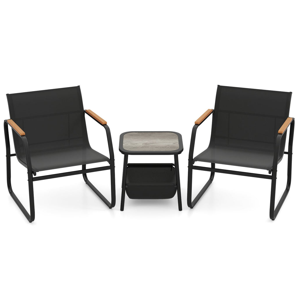 3 Piece Bistro Patio Furniture Set