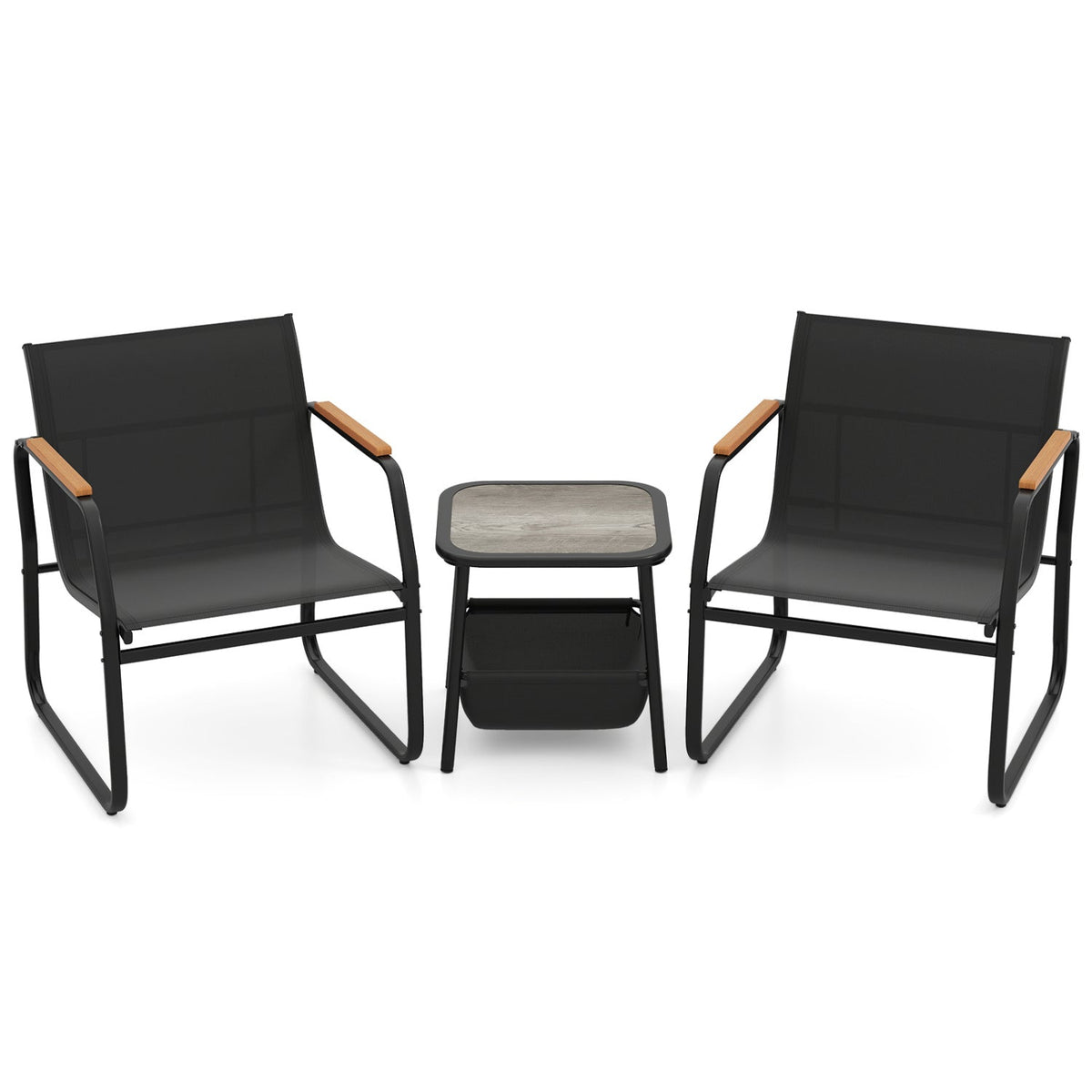 3 Piece Bistro Patio Furniture Set