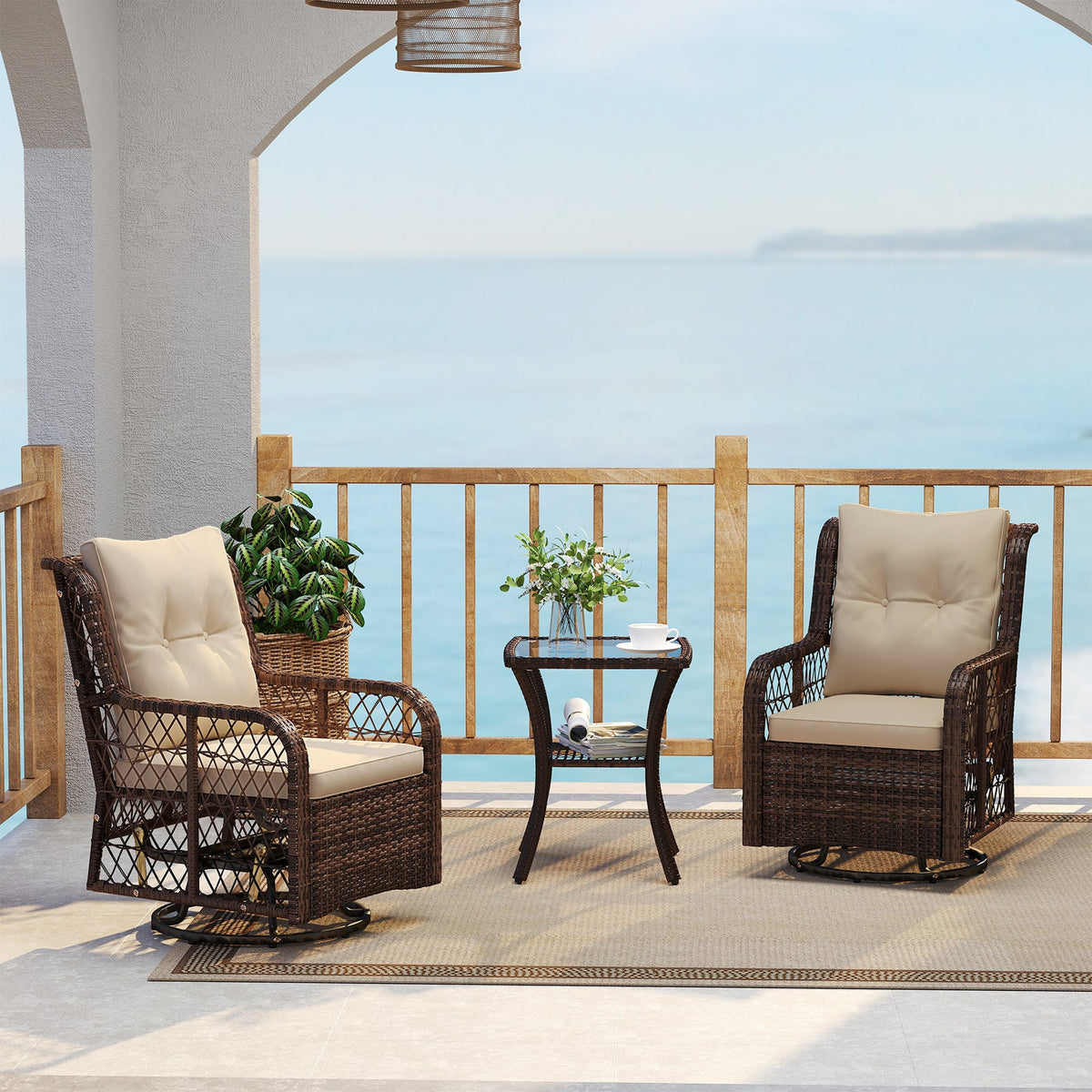 3 Piece Patio Furniture Set