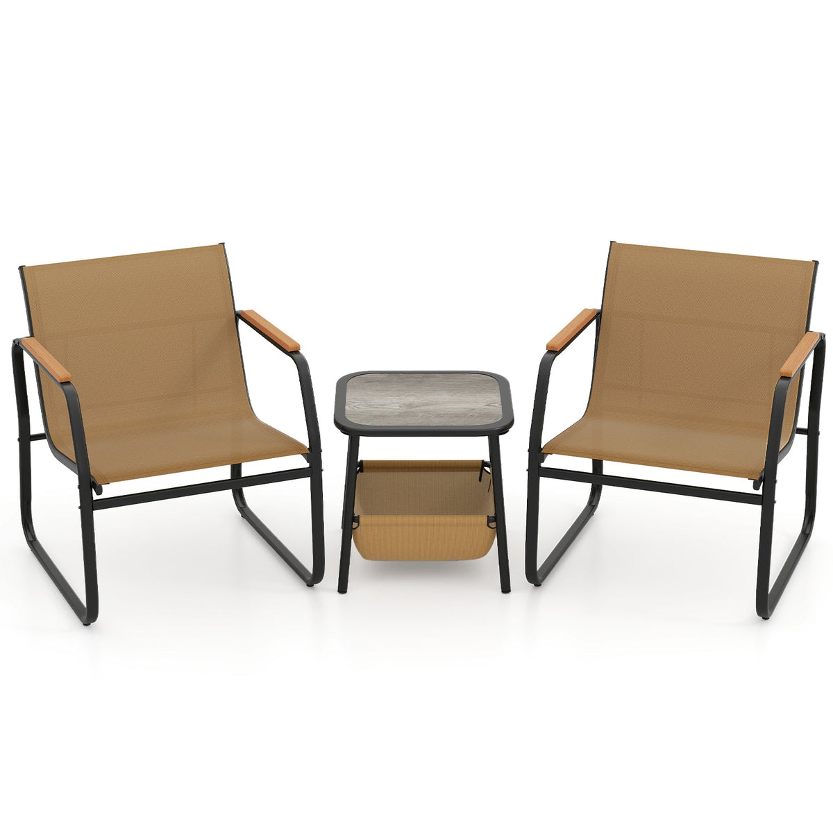 3 Piece Bistro Patio Furniture Set