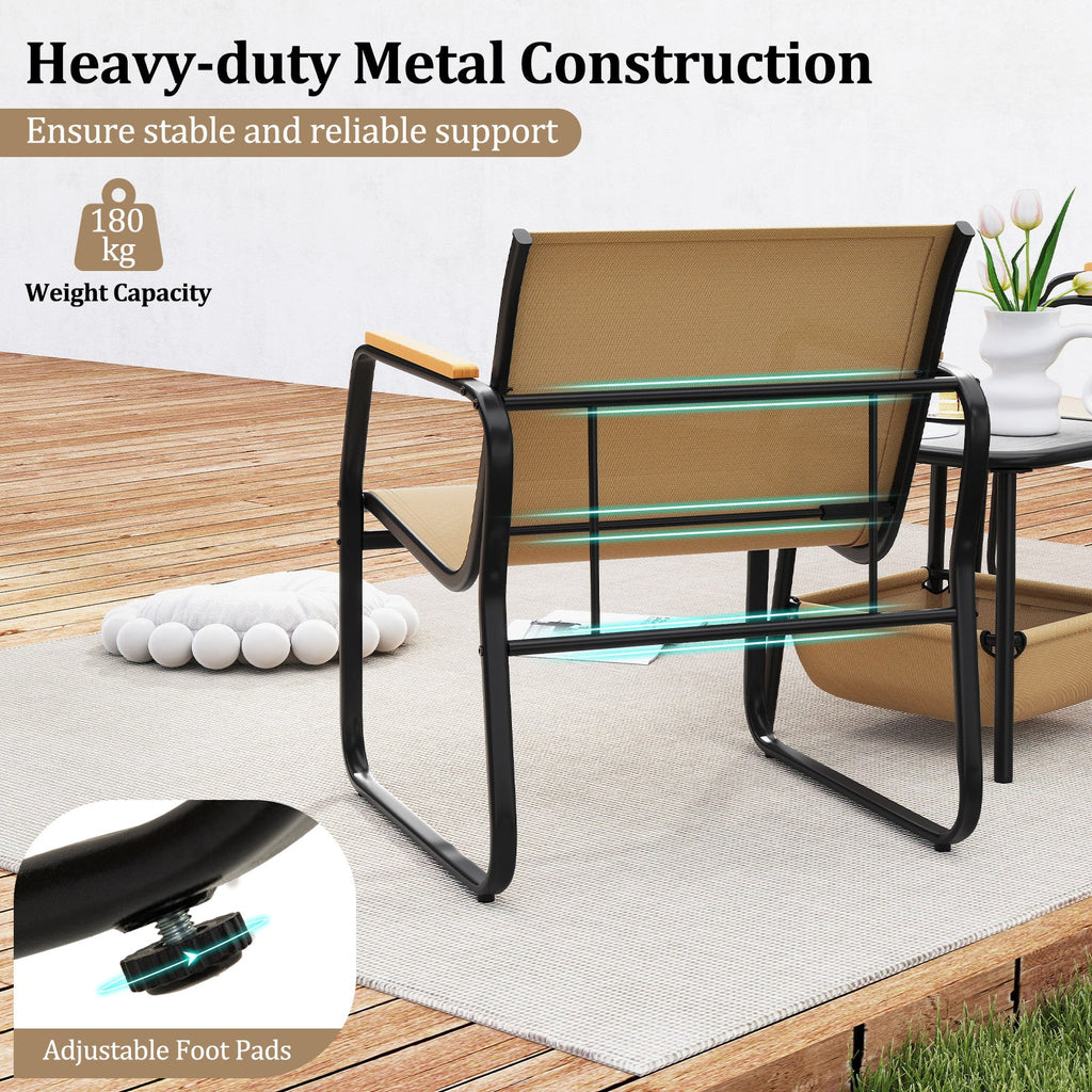 3 Piece Bistro Patio Furniture Set