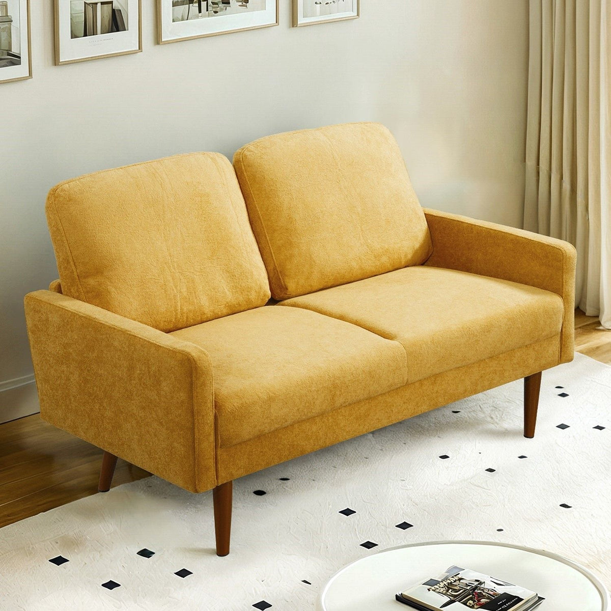 Upholstered Loveseat Sofa