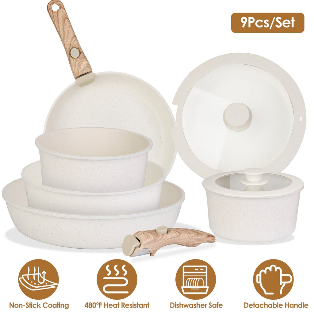9Pcs Nonstick Cookware Set