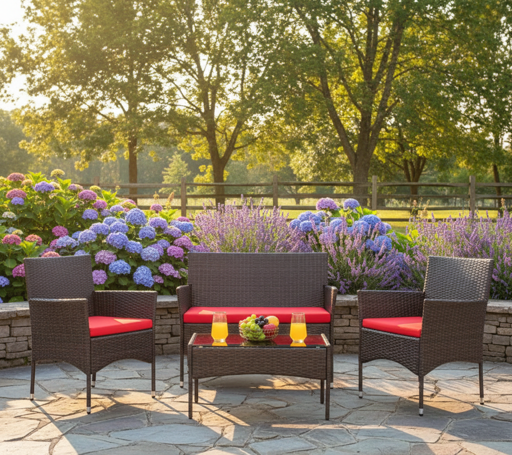 4Pcs Outdoor Patio Furniture Set