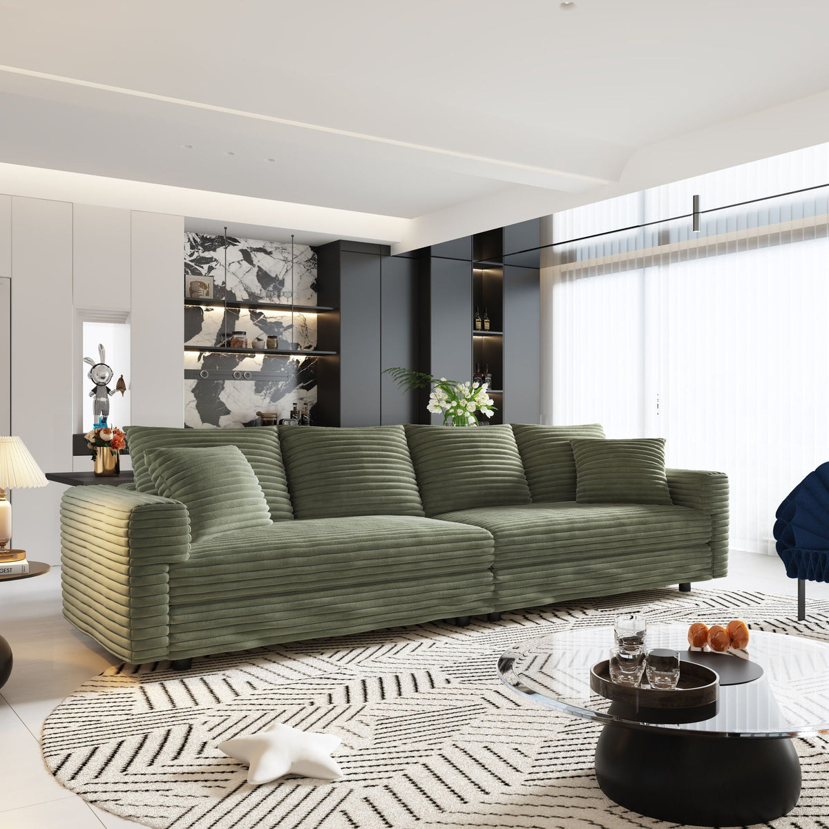 Modern Comfy Upholstered Cloud Couch