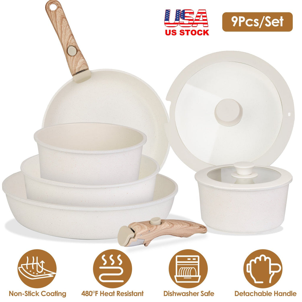 9Pcs Nonstick Cookware Set