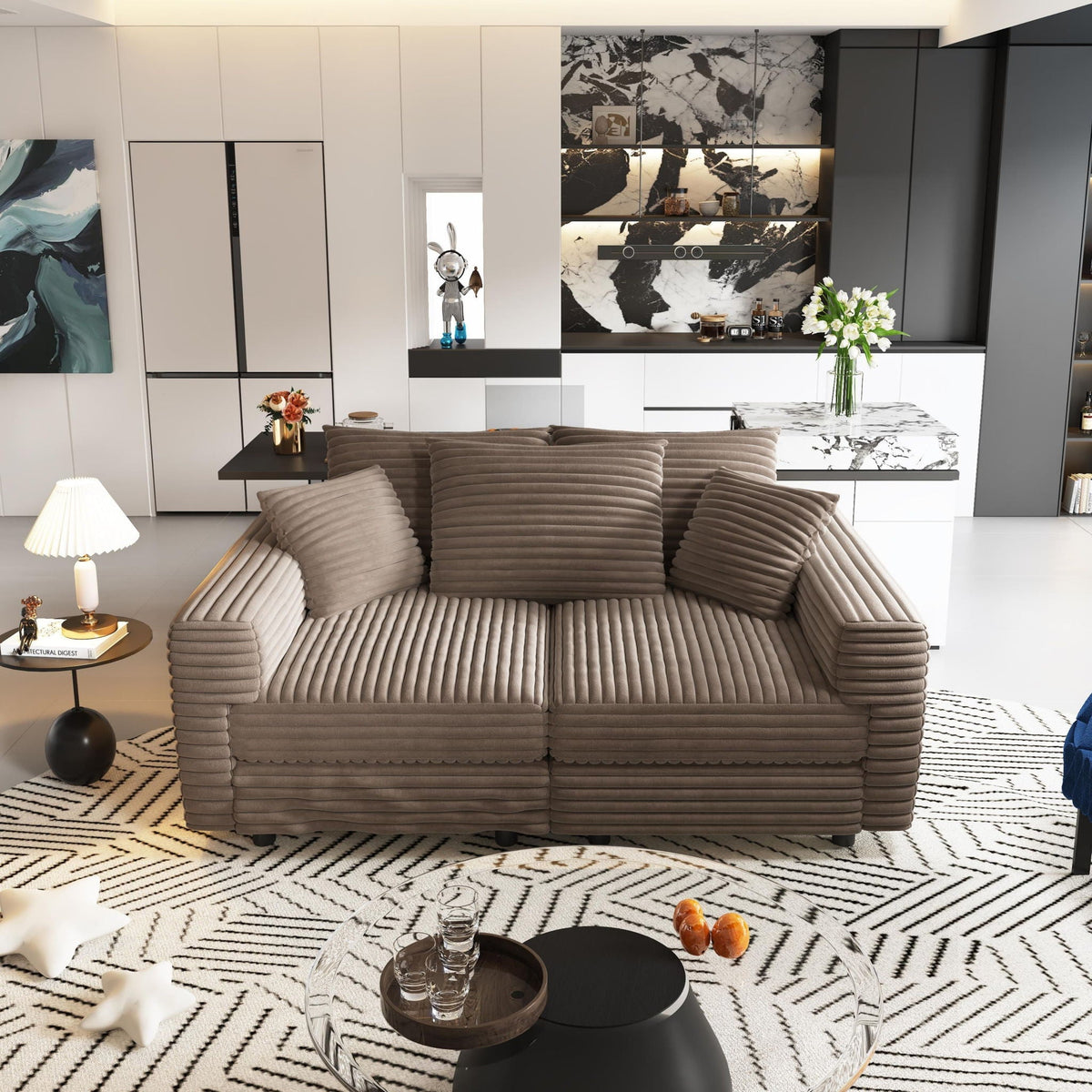 Modern Comfy Upholstered Cloud Couch