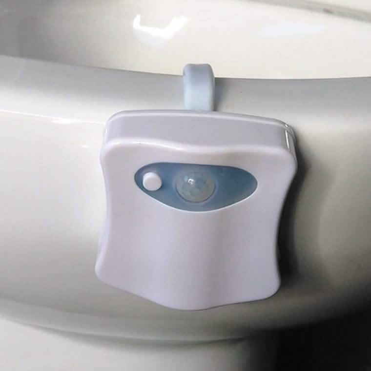 8-Color LED Sensor Motion-Activated Toilet Light
