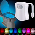 8-Color LED Sensor Motion-Activated Toilet Light