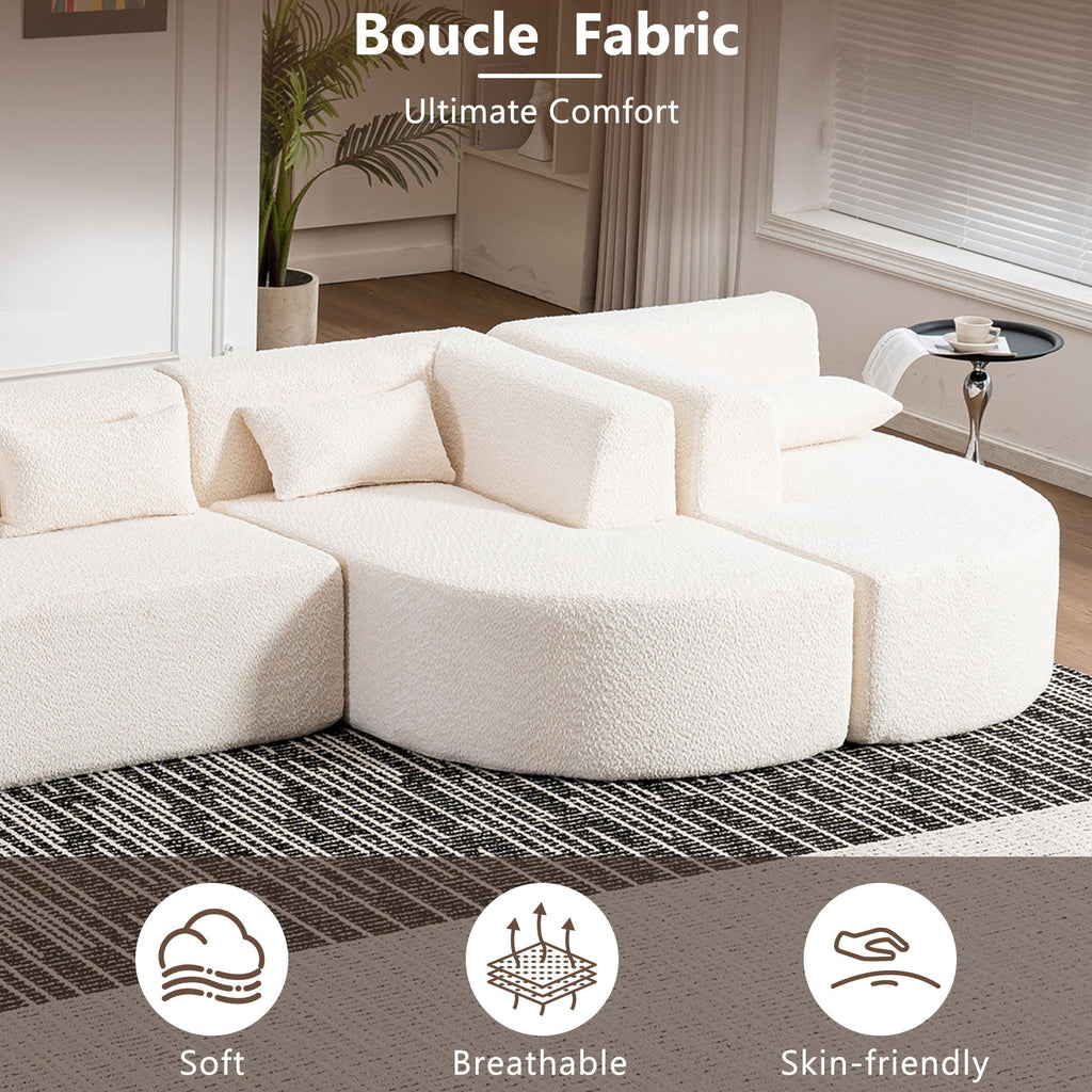 Upholstered Sofa Couch With Chaise