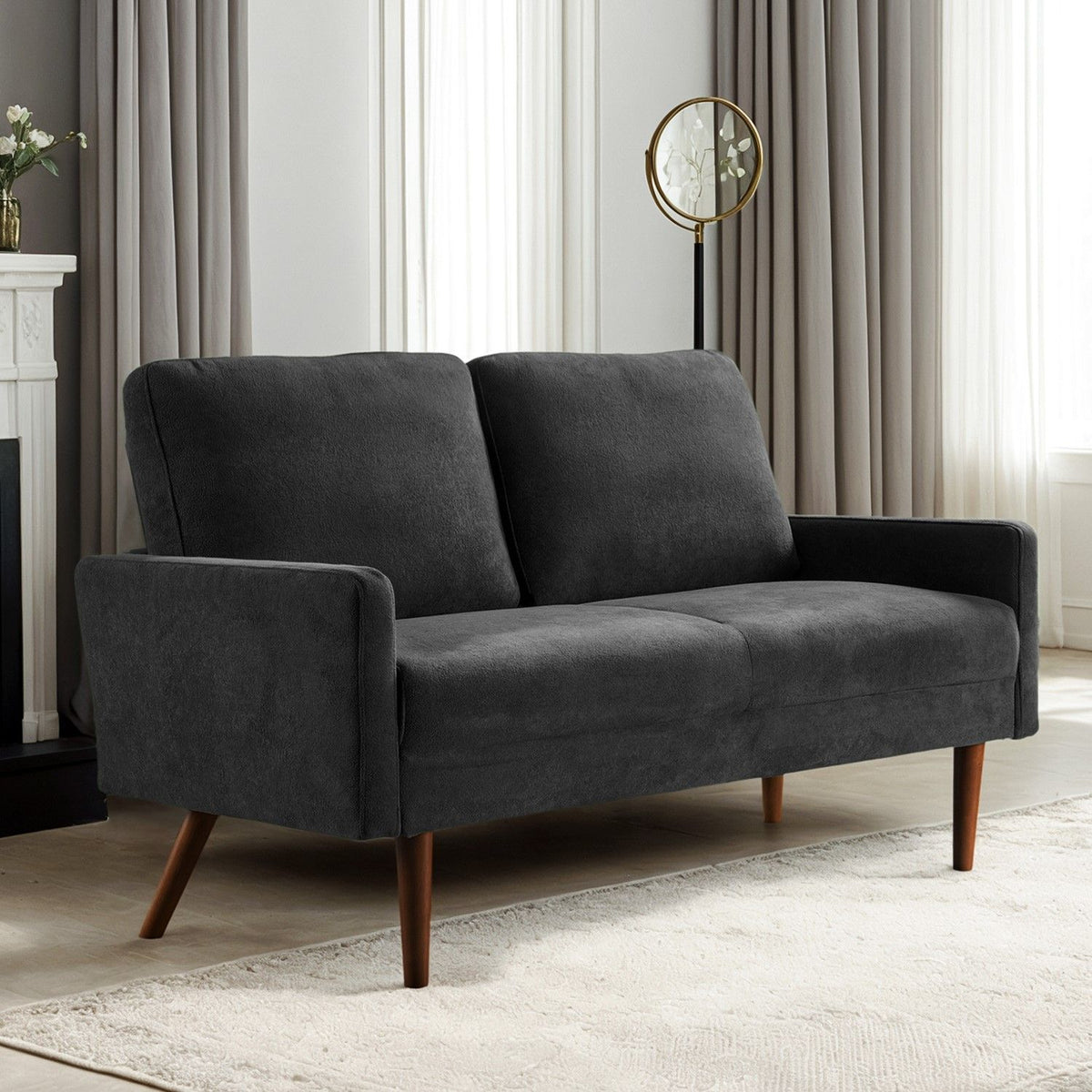 Upholstered Loveseat Sofa