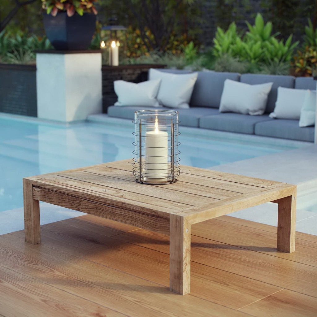 Outdoor Wood Coffee Table