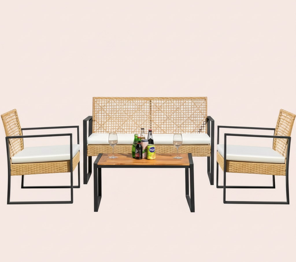 4Pcs Outdoor Patio Furniture Set