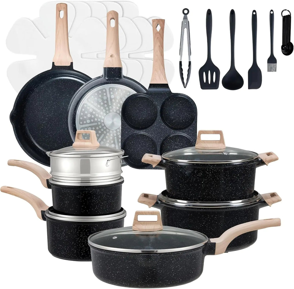 25-Piece Nonstick Cookware Set
