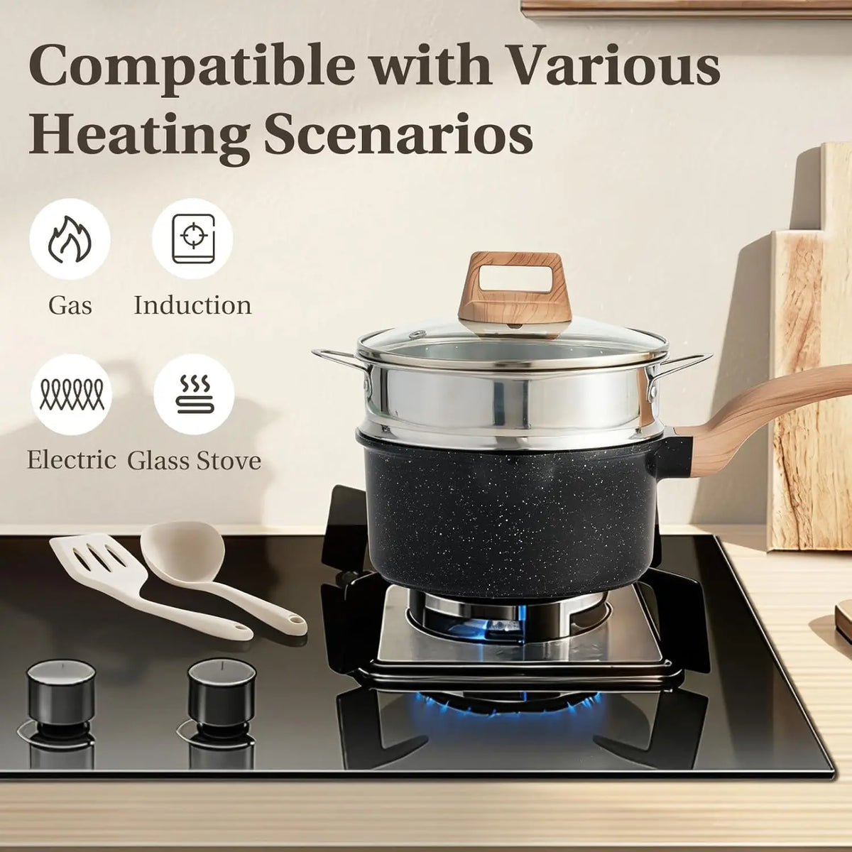 25-Piece Nonstick Cookware Set