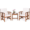 3-Piece Solid Wood Patio Furniture Set