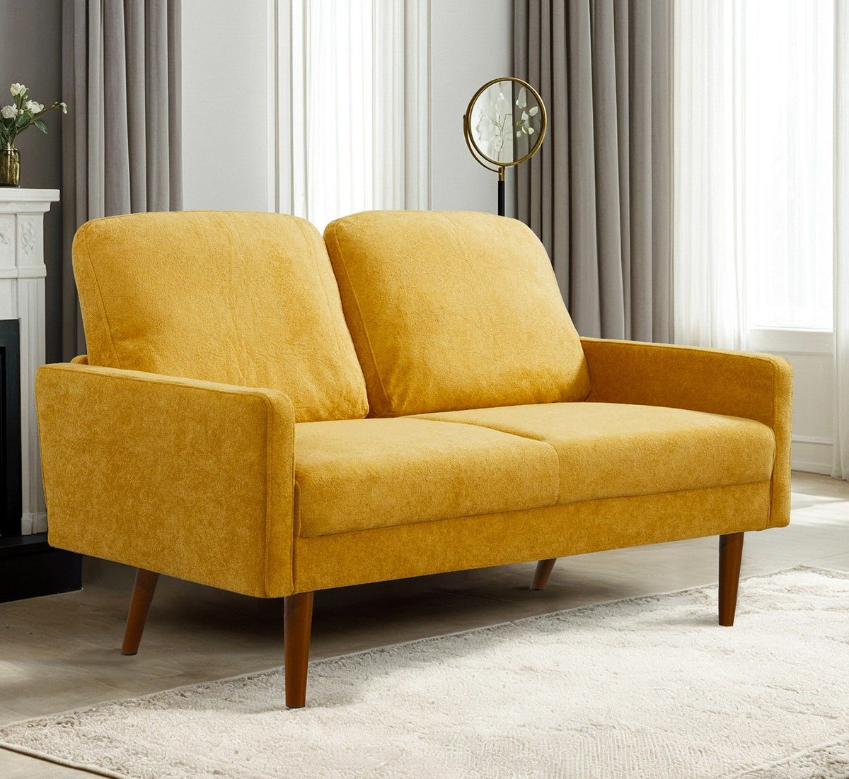 Upholstered Loveseat Sofa