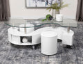 3-piece Coffee Table And Stools Set