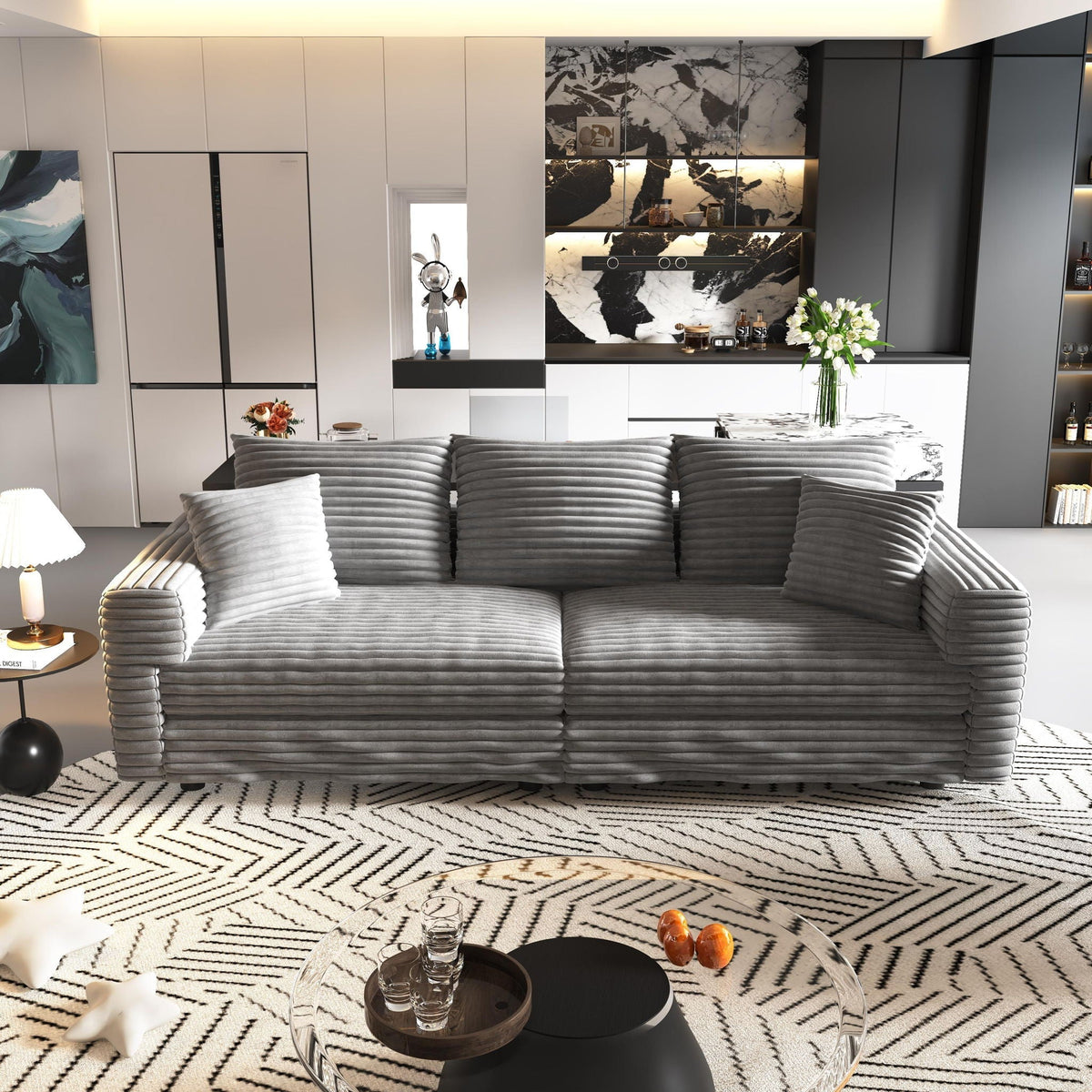 Modern Comfy Upholstered Cloud Couch