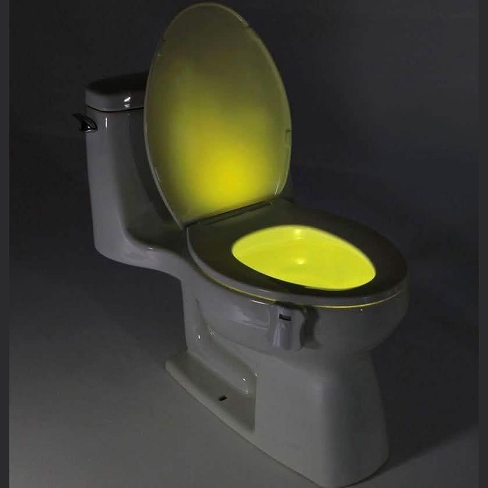 8-Color LED Sensor Motion-Activated Toilet Light