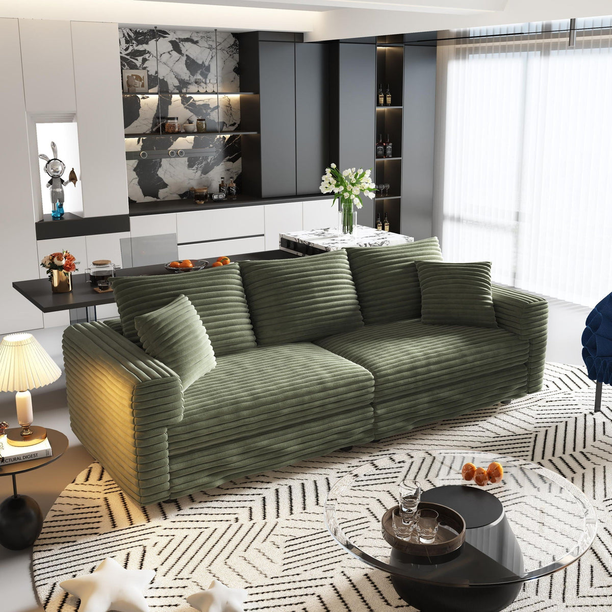 Modern Comfy Upholstered Cloud Couch