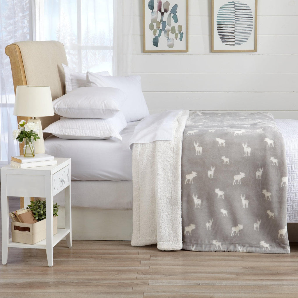 Velvet Plush Sherpa Luxury Bed Blanket