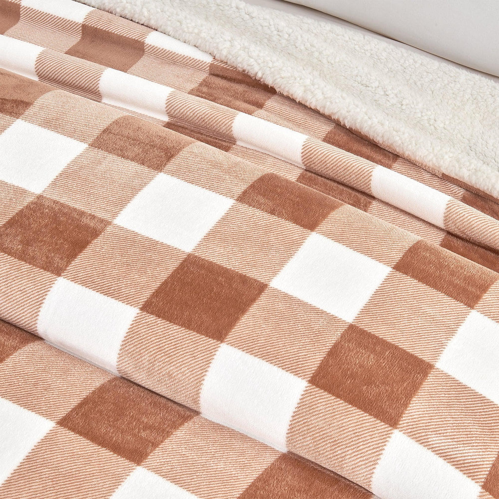 Velvet Plush Sherpa Luxury Bed Blanket