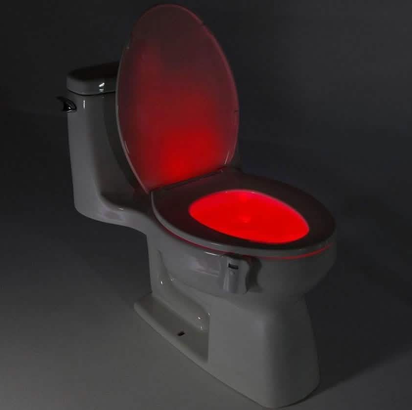 8-Color LED Sensor Motion-Activated Toilet Light